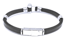 Armband Leder schwarz