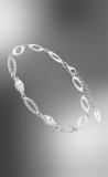 Armband offene Glieder, Zirkonia, Silber 925/-