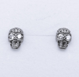 Ohrstecker Silber Totenkopf